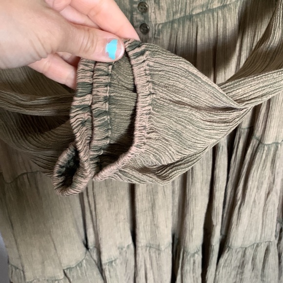 Free People Full Swing Candy Dress boho mini dress S preowned oversized - Picture 6 of 9